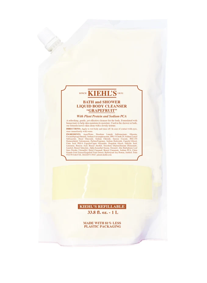 Kiehl&#39;s BATH AND SHOWER LIQUID BODY CLEANSER GRAPEFRUIT REFILL