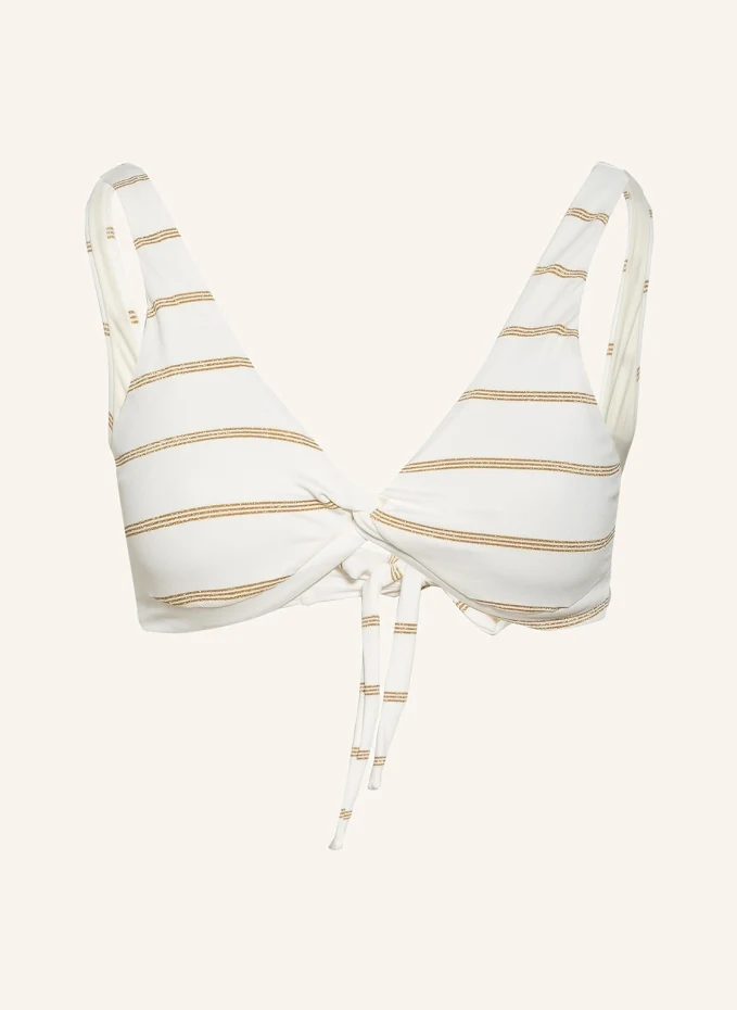 PILYQ Bralette-Bikini-Top GOLDEN STRIPE