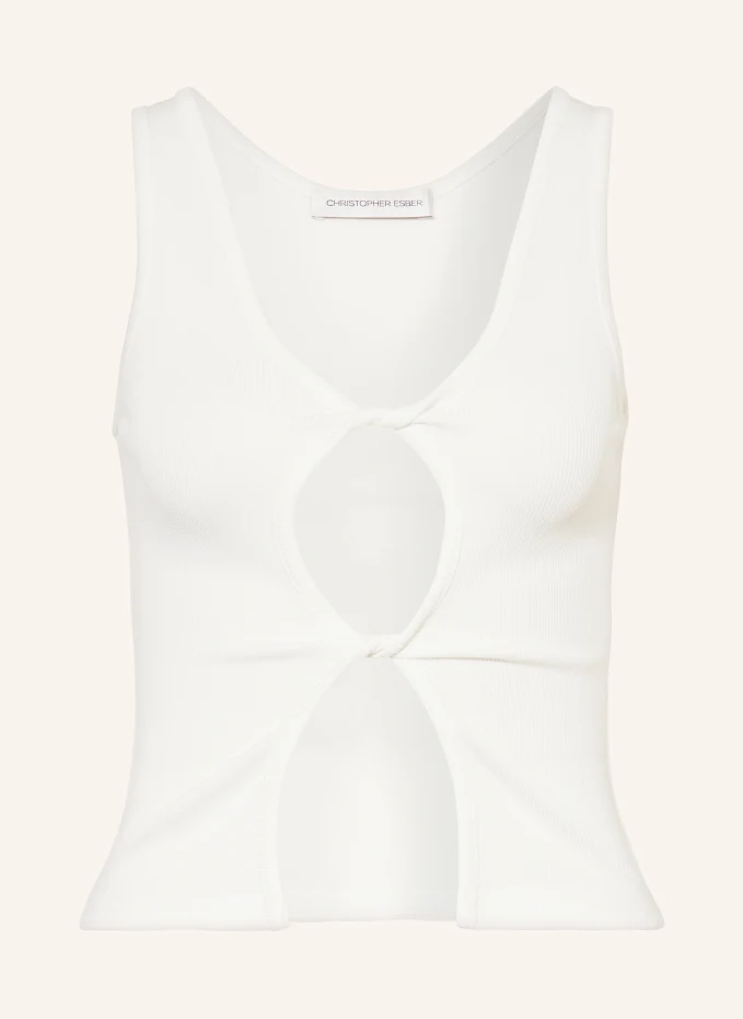 CHRISTOPHER ESBER Top OPEN TWIST TANK mit Cut-outs