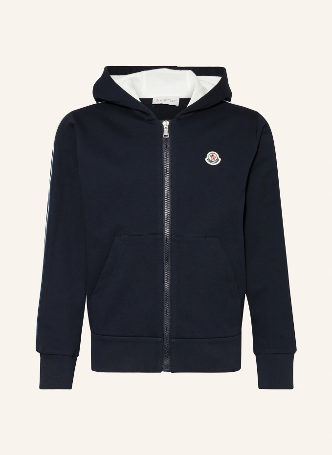 MONCLER enfant Sweatjacke mit Galonstreifen