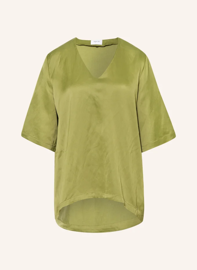 ayen Blusenshirt mit Leinen und 3/4-Arm