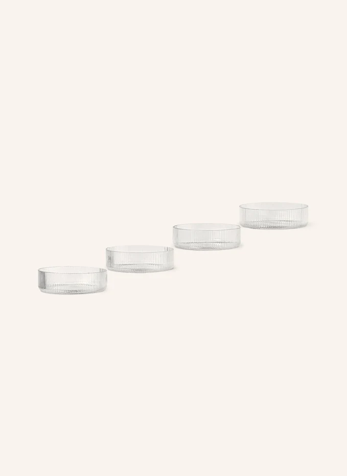 Ferm LIVING 4er-Set Schalen RIPPLE