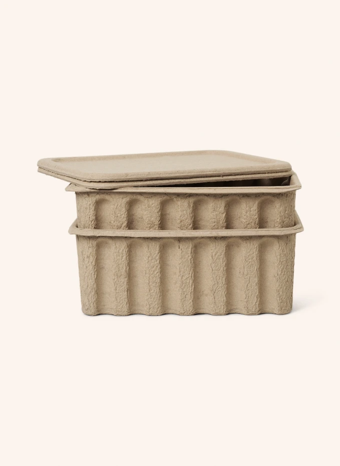 Ferm LIVING 2er-Set Aufbewahrungsboxen PULP LARGE