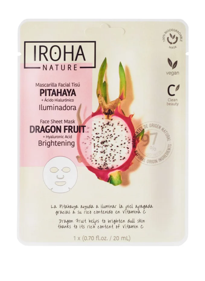 IROHA BRIGHTENING FACE MASK DRAGON FRUIT