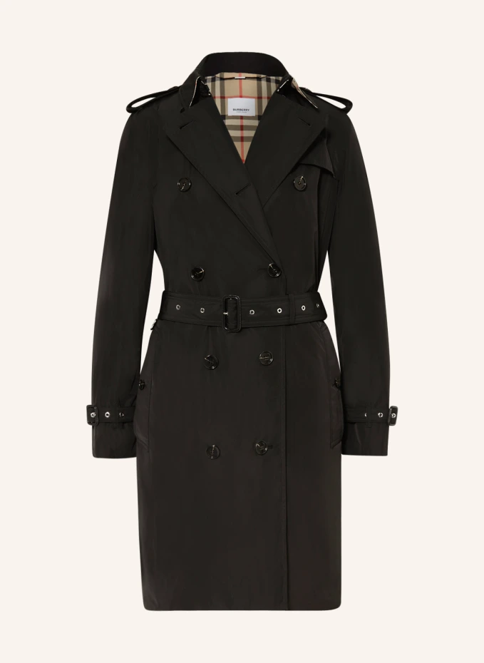 BURBERRY Trenchcoat KENSINGTON mit abnehmbarer Kapuze