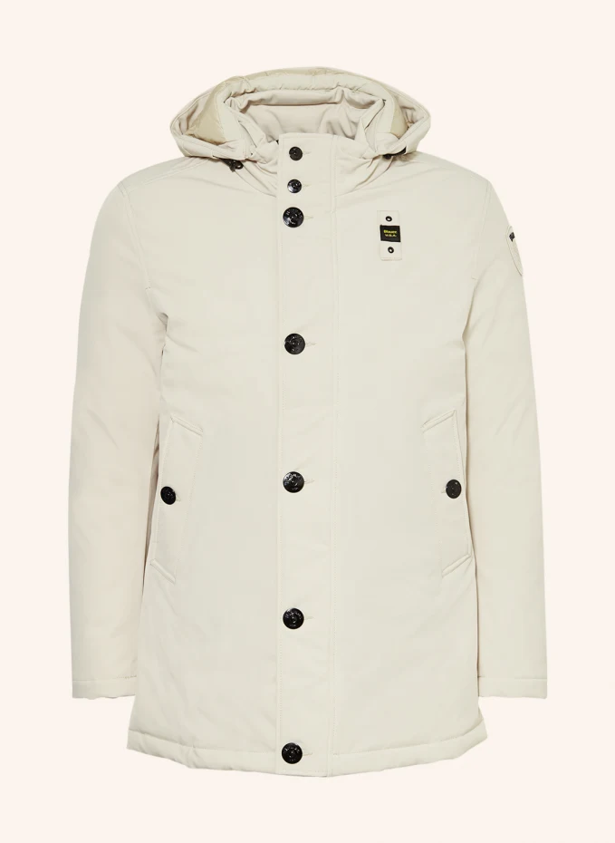 Blauer Parka