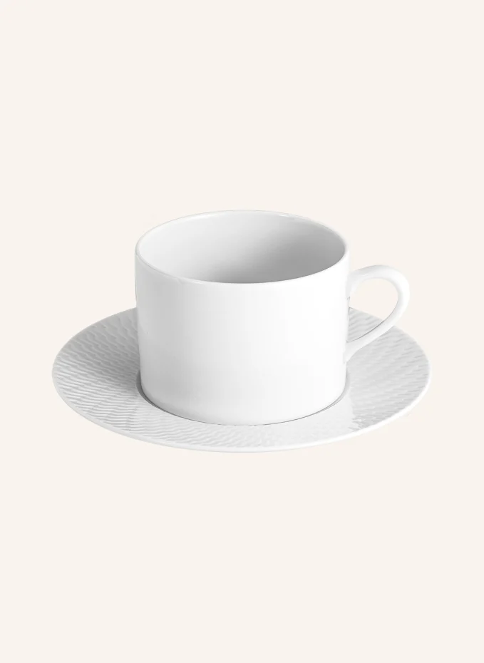 MEISSEN PORZELLAN-MANUFAKTUR Cappuccinotasse NO.41 WELLENSPIEL mit Untertasse