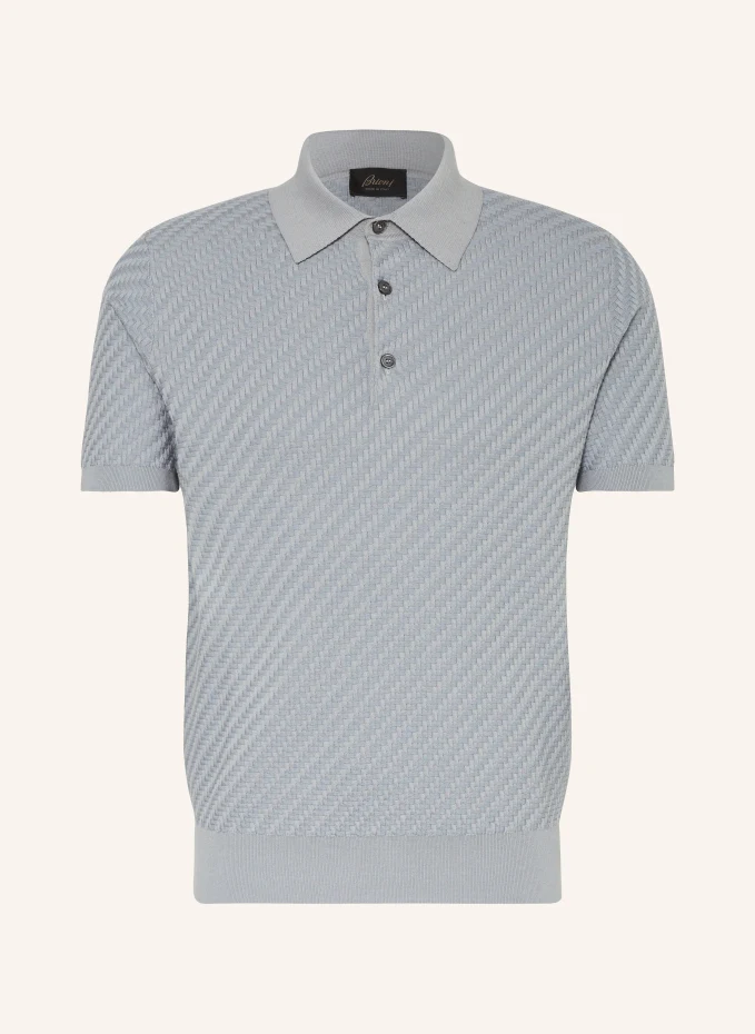 Brioni Strick-Poloshirt mit Seide