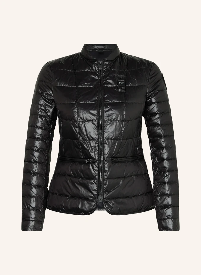 Blauer Steppjacke mit SORONA® AURA-Isolierung