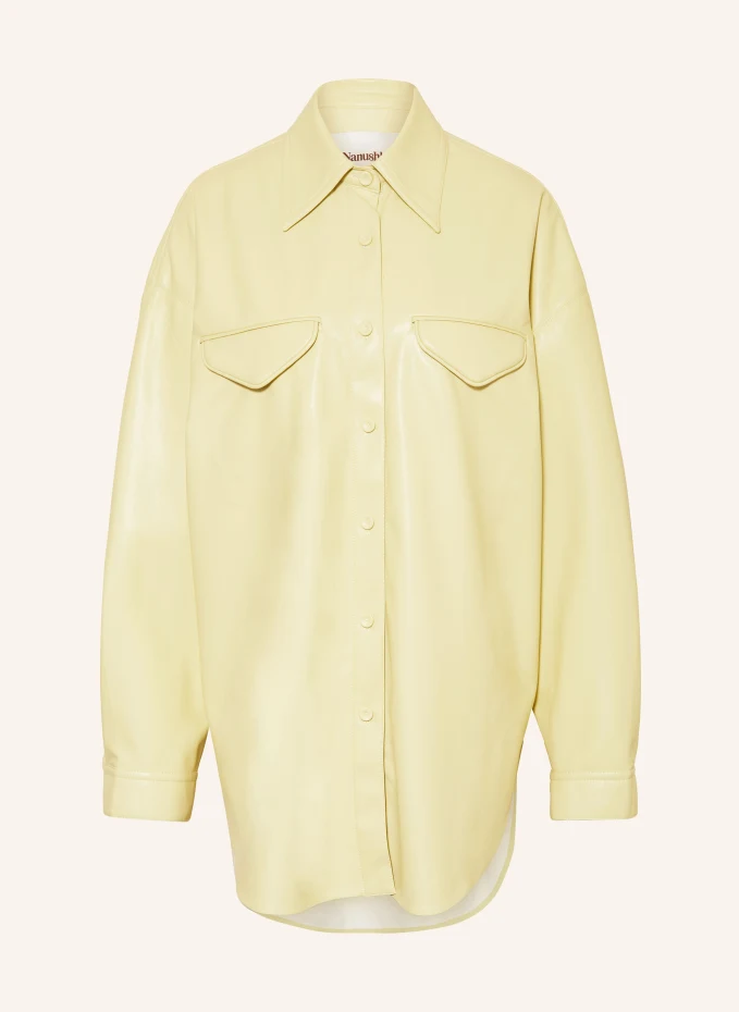 Nanushka Overshirt in Lederoptik