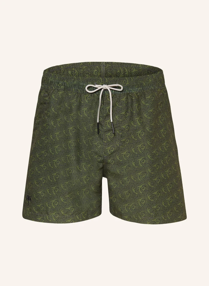 OAS Badeshorts GREEN SQUIGGLE