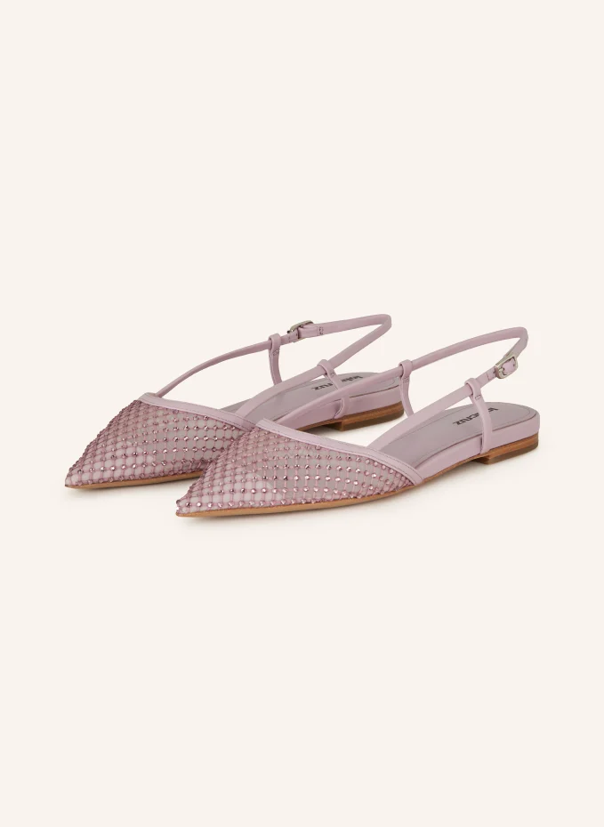 Lola Cruz Slingballerinas ZAPATOS PLANOS mit Schmucksteinen