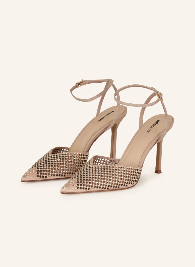 Lola Cruz Slingpumps mit Schmucksteinen