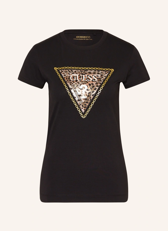 GUESS T-Shirt mit Schmucksteinen