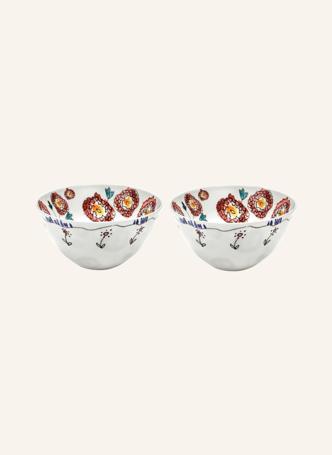 SERAX 2er-Set Schalen MIDNIGHT FLOWERS ANEMONE M