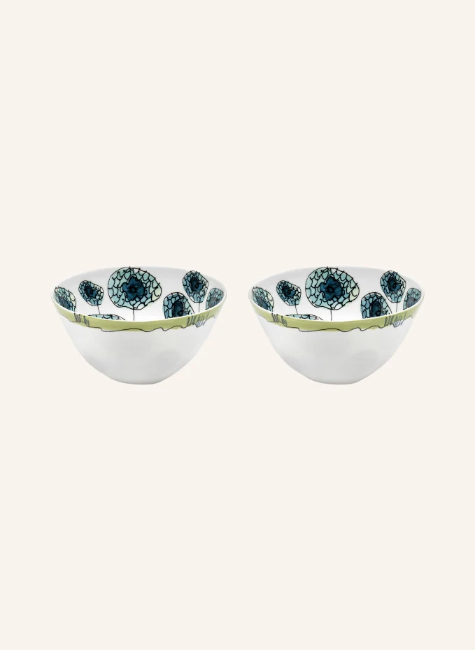 SERAX 2er-Set Schalen MIDNIGHT FLOWERS ANEMONE M