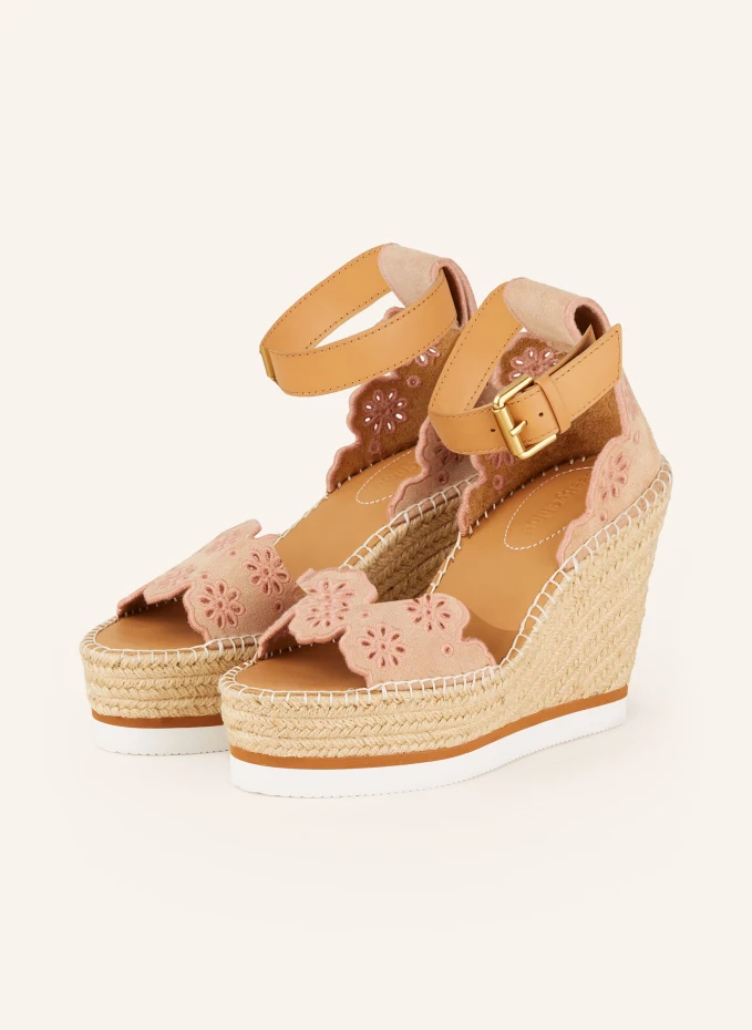 SEE BY CHLOÉ Plateau-Wedges GLYN mit Lochspitze