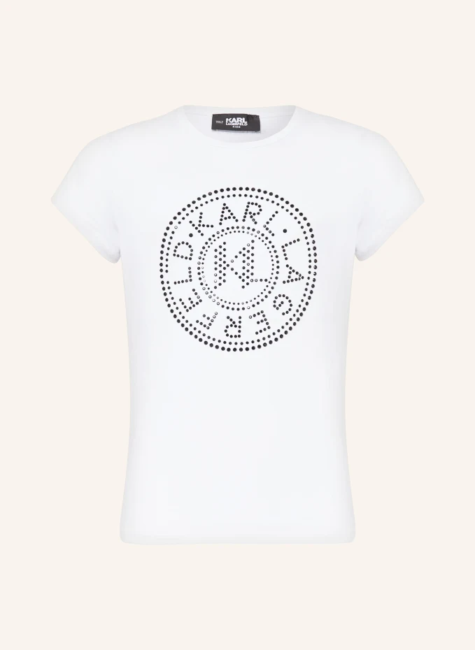 KARL LAGERFELD KIDS T-Shirt mit Schmucksteinen