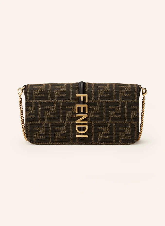 FENDI Set BAGUETTE: Geldbörse zum Umhängen und Kartenetui