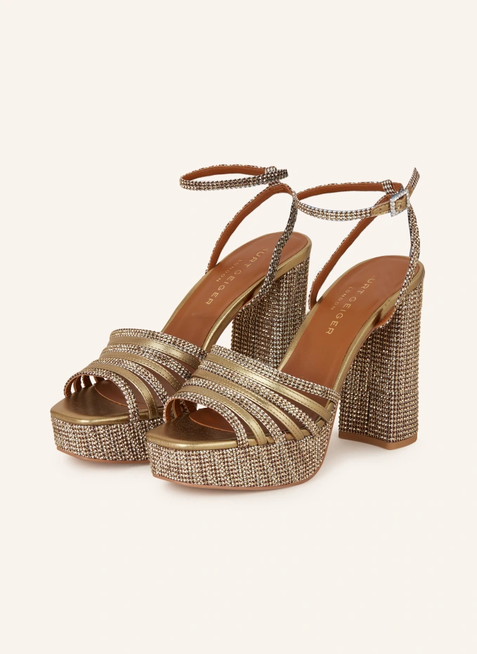 KURT GEIGER Sandaletten PIERRA PLATFORM mit Schmucksteinen