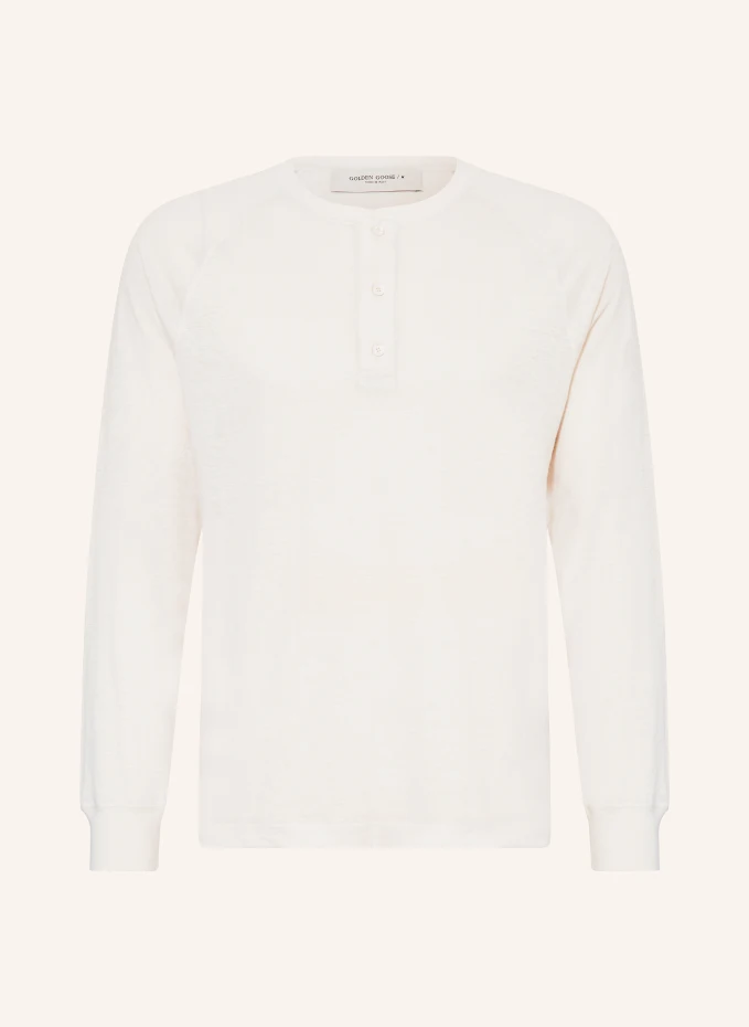 GOLDEN GOOSE Henley-Shirt JOURNEY aus Leinen