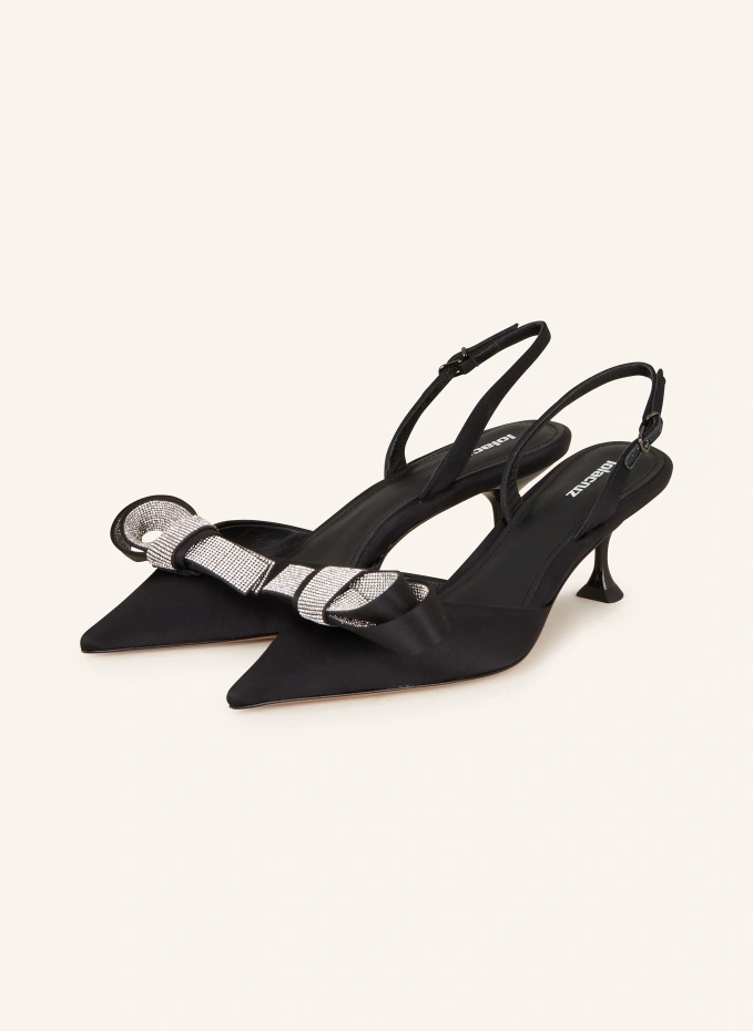 Lola Cruz Slingpumps mit Schmucksteinen