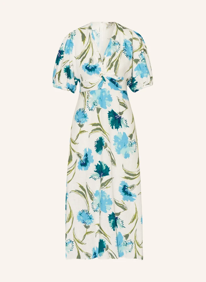 DIANE VON FURSTENBERG Kleid MAJORIE mit Leinen