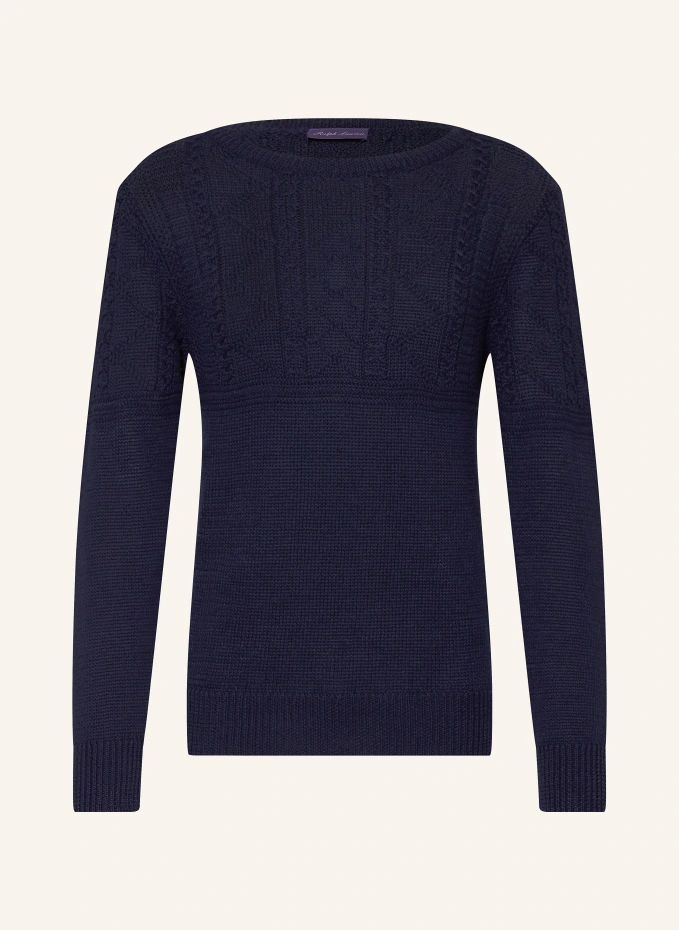 RALPH LAUREN PURPLE LABEL Pullover mit Leinen