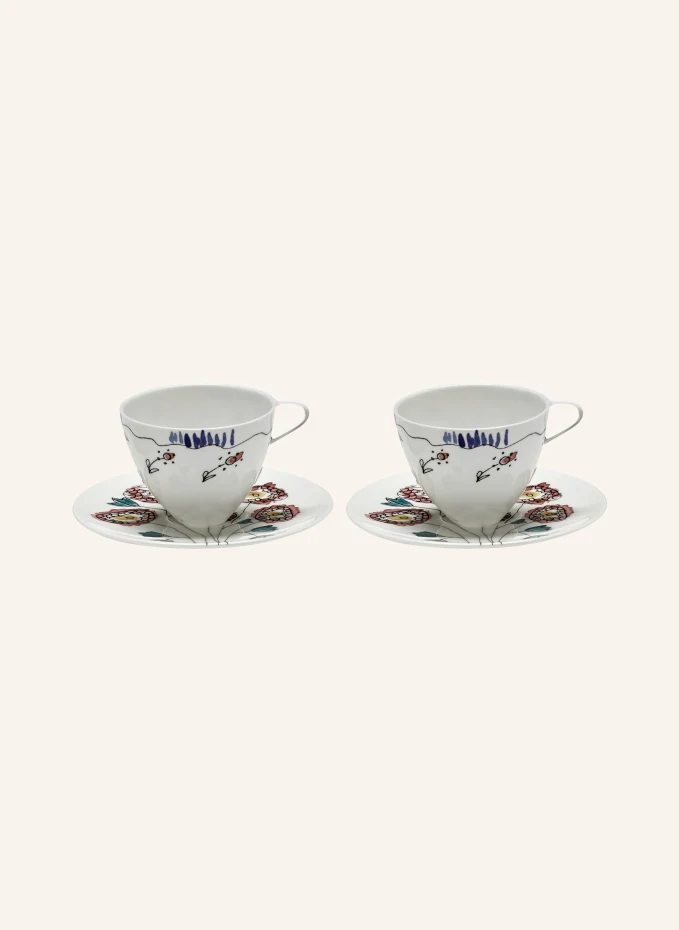 SERAX 2er-Set Espressotassen MARNI ANEMONE MILK mit Untertasse