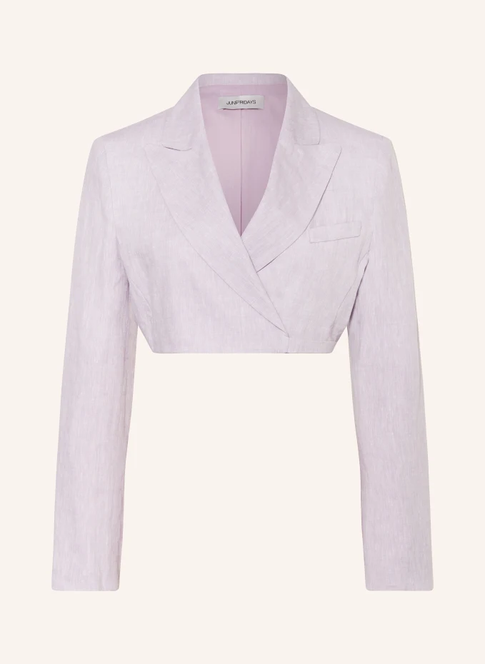 JUNE FRIDAYS Cropped-Blazer aus Leinen