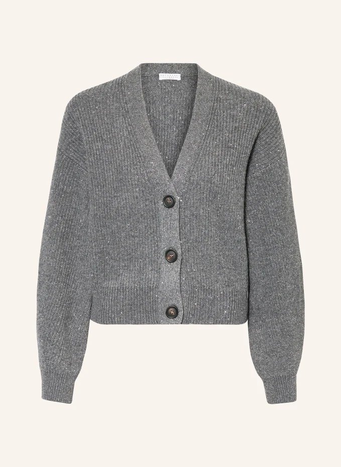 BRUNELLO CUCINELLI Strickjacke mit Cashmere und Pailletten