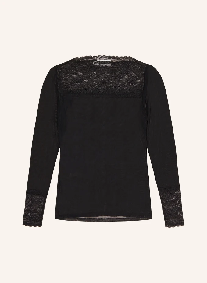 ICHI Longsleeve IHODETTA aus Mesh mit Spitze