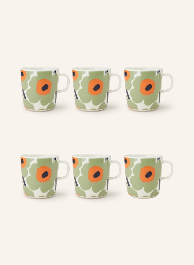 marimekko 6er-Set Henkelbecher OIVA/UNIKKO