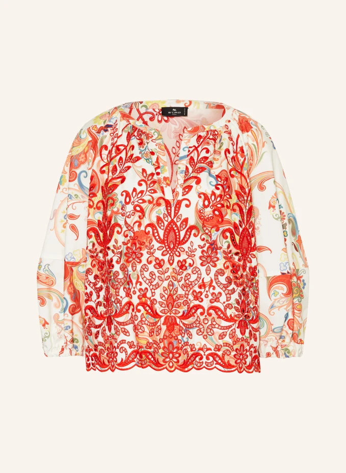 ETRO Blusenshirt mit Lochspitze