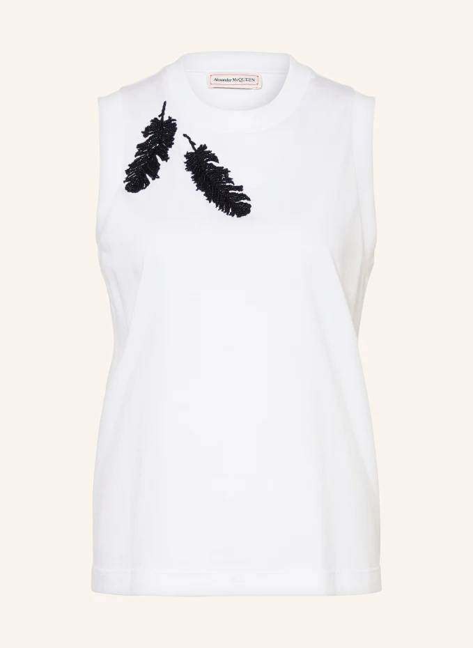 Alexander McQUEEN Top mit Schmucksteinen