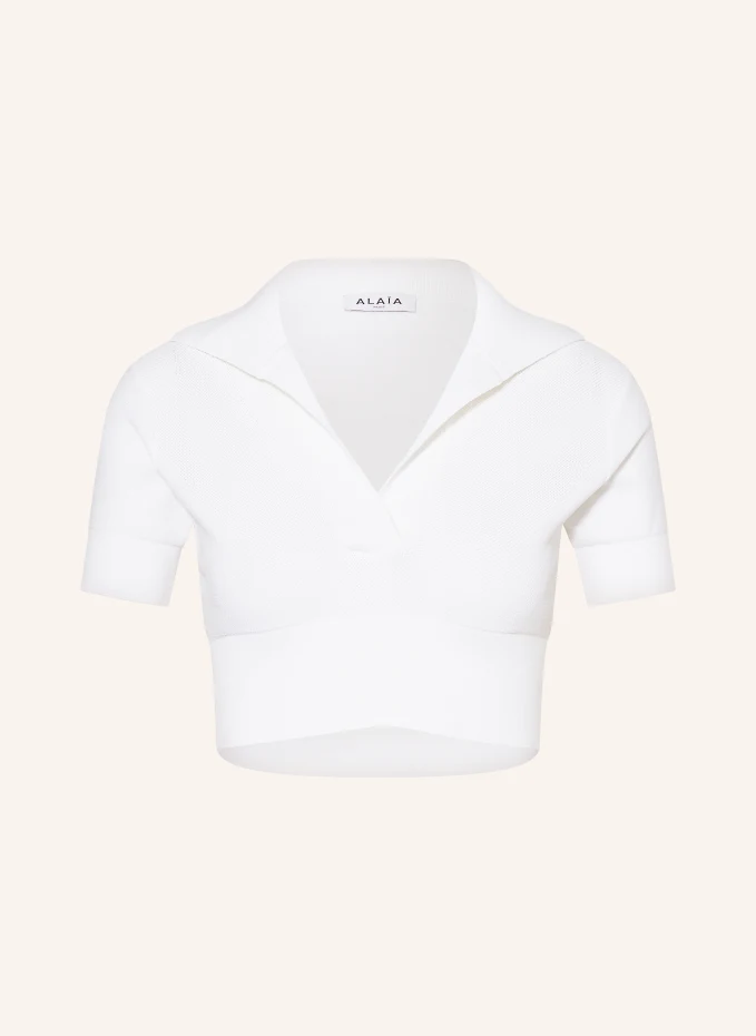 ALAÏA Cropped-Strickshirt