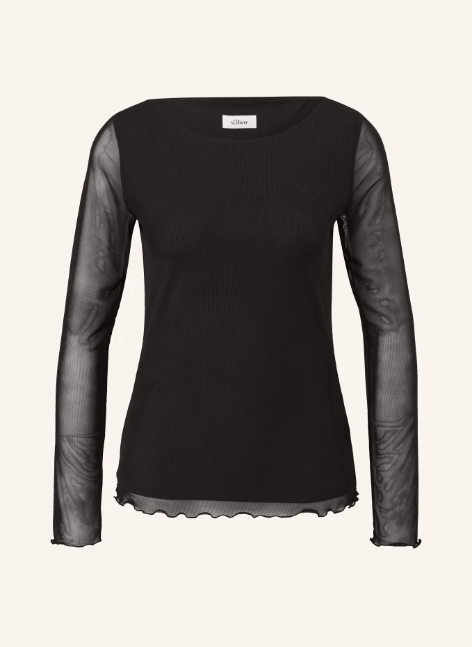 s.Oliver BLACK LABEL Longsleeve aus Mesh