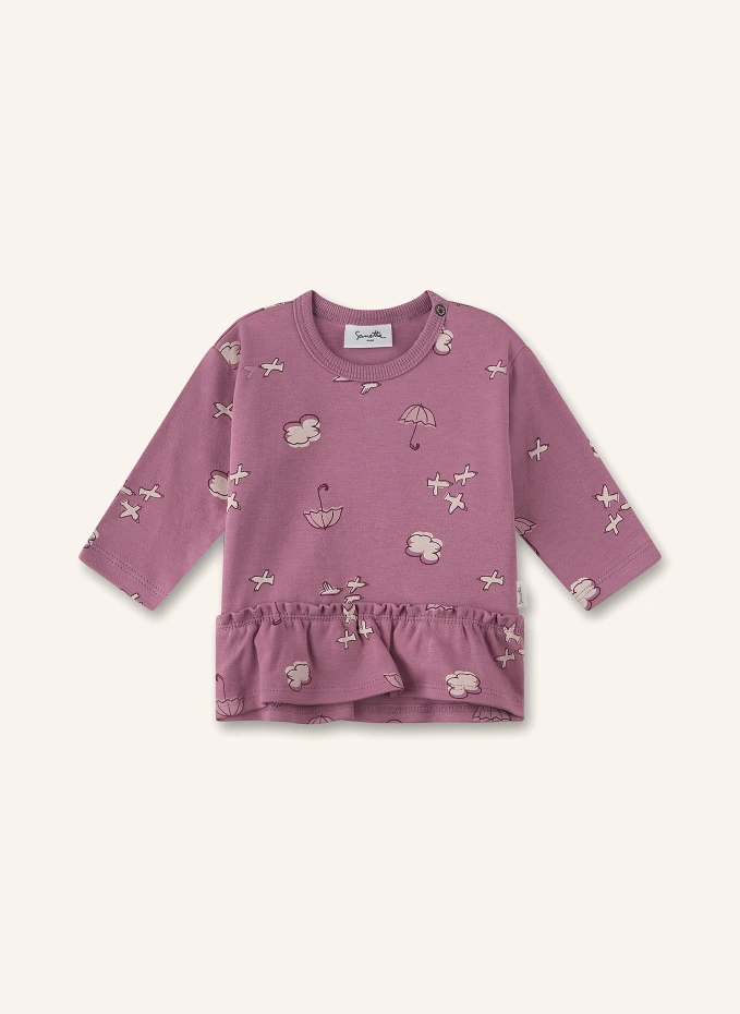 Sanetta PURE Sweatshirt mit Rüschen