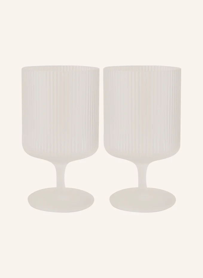 Ferm LIVING 4er-Set Weingläser RIPPLE