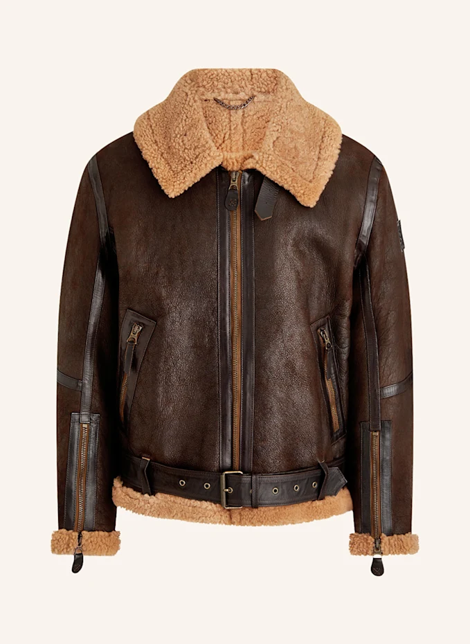 BELSTAFF Lederjacke WILDER mit Lammfell