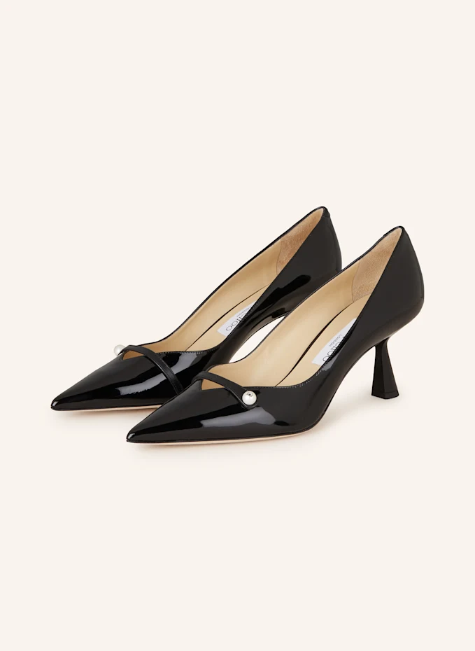 JIMMY CHOO Lack-Pumps ROSALIA 65 mit Schmuckperle