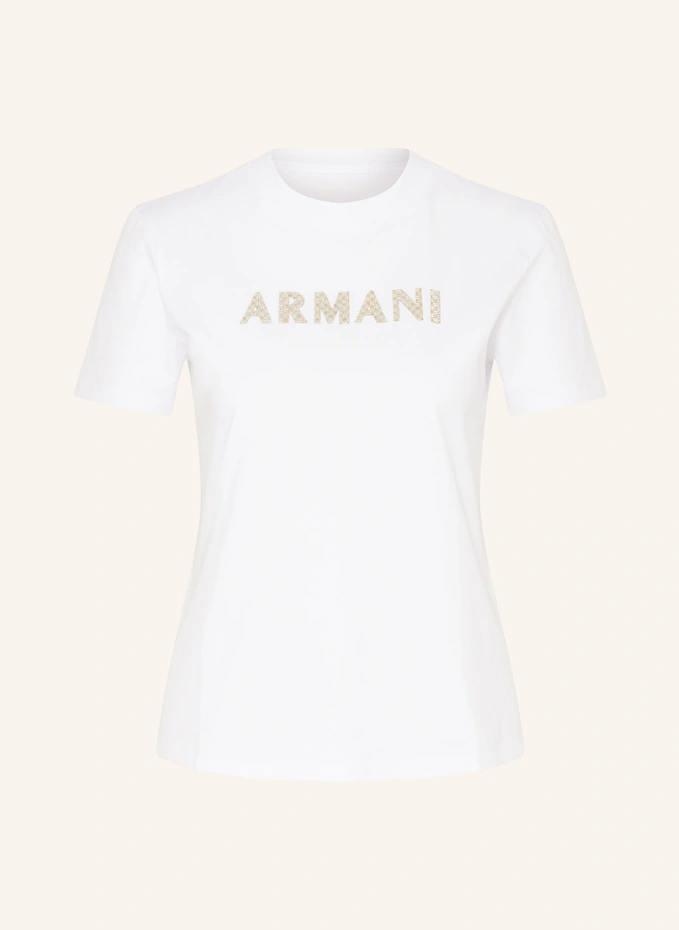 ARMANI EXCHANGE T-Shirt mit Schmucksteinen