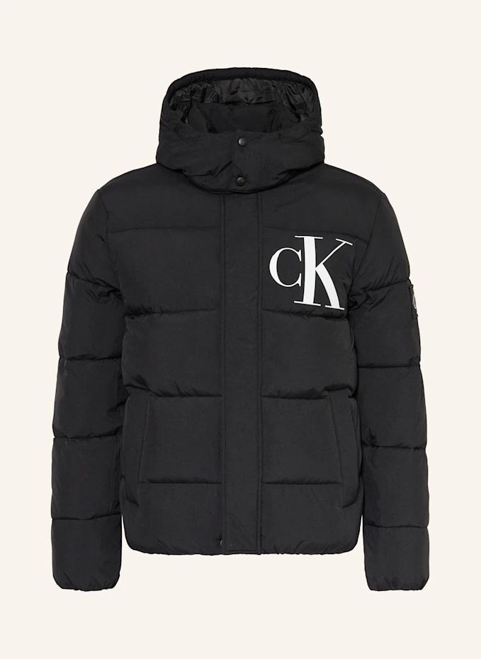 Calvin Klein Jeans Steppjacke mit abnehmbarer Kapuze