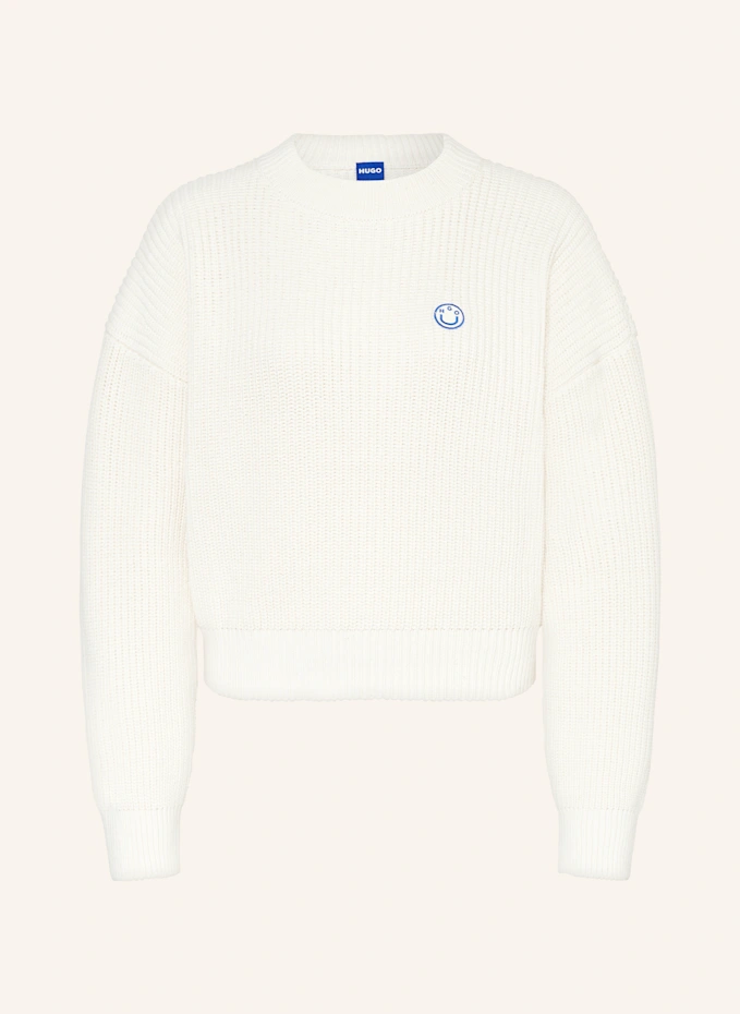 HUGO BLUE Cropped Pullover SLOGERY