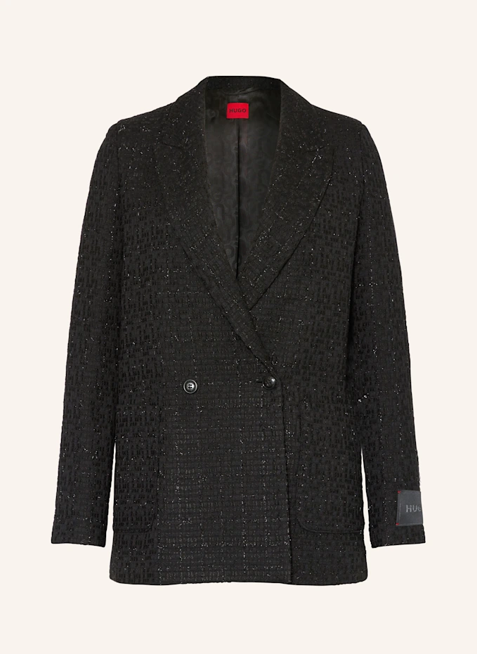 HUGO Tweed-Blazer ATISI mit Glitzergarn