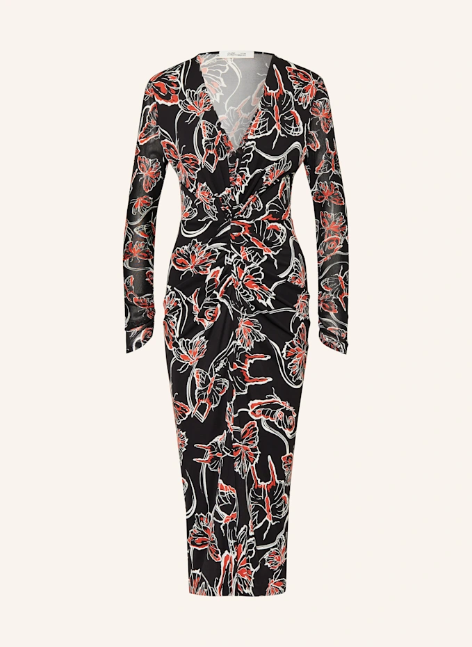 DIANE VON FURSTENBERG Kleid HADES im Materialmix