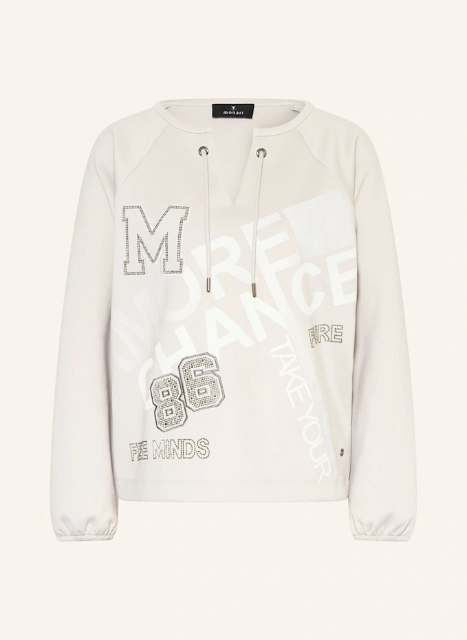 monari Sweatshirt mit Schmucksteinen