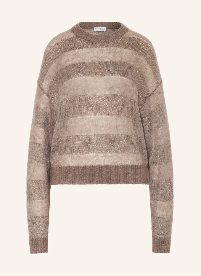 BRUNELLO CUCINELLI Pullover mit Mohair und Pailletten