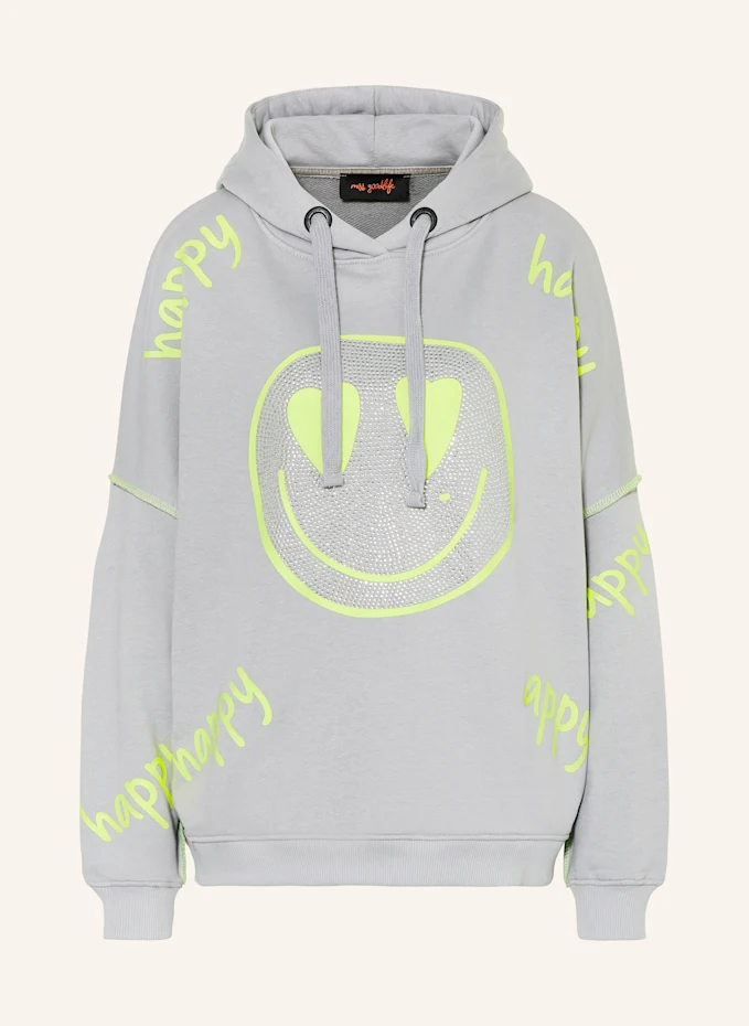 miss goodlife Hoodie mit Schmucksteinen