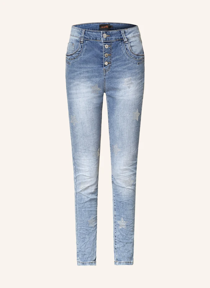 miss goodlife Skinny Jeans mit Schmucksteinen